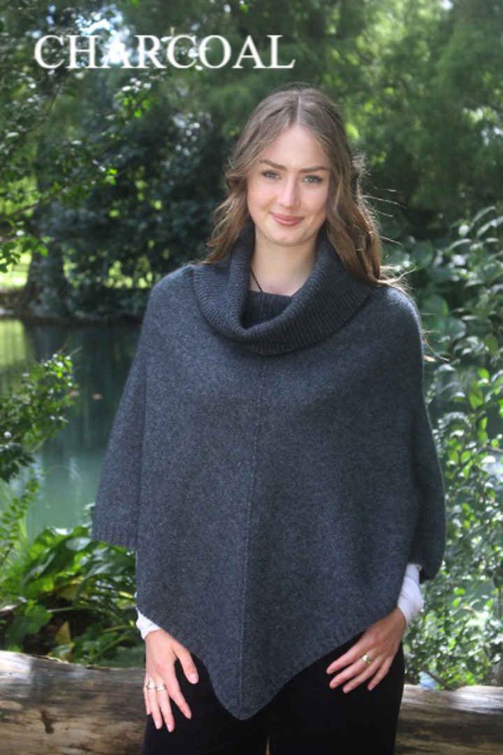 Lothlorian Merino Possum Cowl Neck Poncho image 4